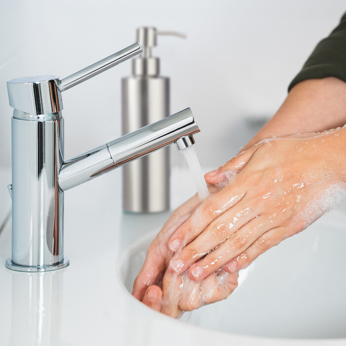 Relaxdays Stainless Steel Soap Dispenser