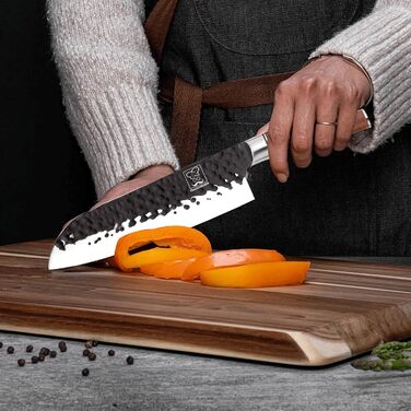 Набір кухонних ножів ChefHoablorn Profi: 2 ножі в дерев'яному блоці, професійна якість, для дому, приготування їжі, подарунок