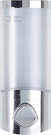 Дозатор для мила, гелю для душу та шампуню Better Living, хром, ABS-пластик, білий