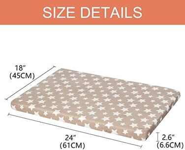 Крізь для собак, лежанка для собак, підстилка для собак, водонепроникна, 61x46x6.6 см, бежева