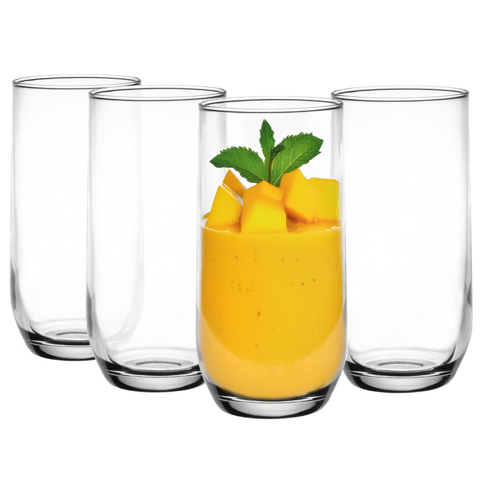 Набір склянок Glasmark KROSNO 1992 Longdrink 6 шт по 400 мл для води, коктейлів, високі склянки для напоїв, придатні для мийки в посудомийній машині