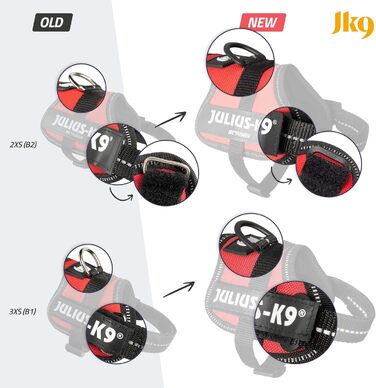 Шлейка для собак K9 Powergeschirr, розмір /2, неонова (2XS/Baby 2, Neon)