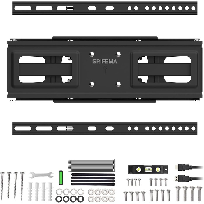 Настінний кріплення для телевізора GRIFEMA: поворотний, нахильний, висувний, універсальний (26-65 дюймів, до 60 кг, VESA 600x400)
