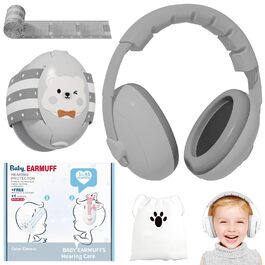 Навушники для захисту слуху Mumba Baby сірого кольору