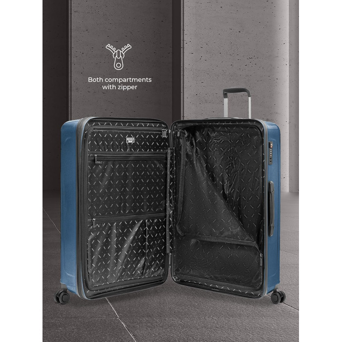 REDOLZ Trolley L+ (77 см) розширюваний | 52 x 34 x 77 см | 123-140 літрів | 4,4 кг | Dark Blue Metallic