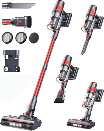 Бездротовий акумуляторний пилосос SunSare 450W з LED-дисплеєм, потужність 40000Pa, для підлоги, килима, шерсті тварин