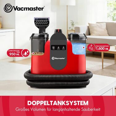 Пилосос миючий Vacmaster STMEUB01 для м'яких меблів та килимів 15КПа, 1150 Вт