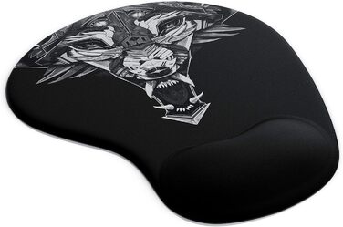 Кисетковий Mousepad CSL Titanwolf для геймінгу з підкладкою для зап'ястя - чорний