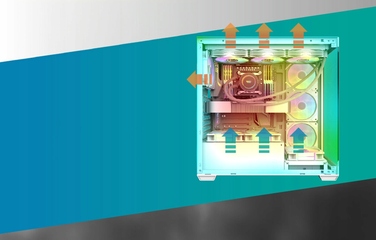 Корпус для комп'ютера Darkflash DS900 (білий) + 7 ARGB вентиляторів