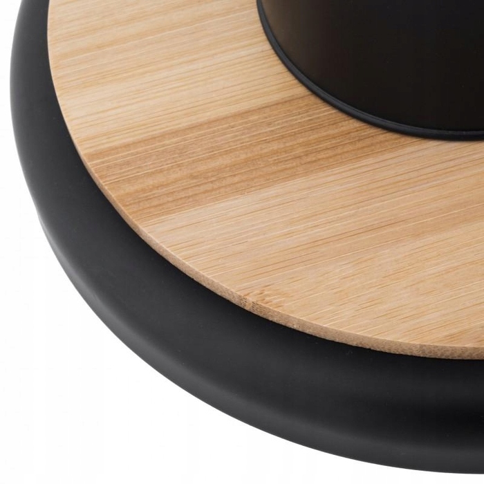 Набір для туалету Yoka Home: тримач для туалетного паперу та йоржик, чорний, стиль лофт