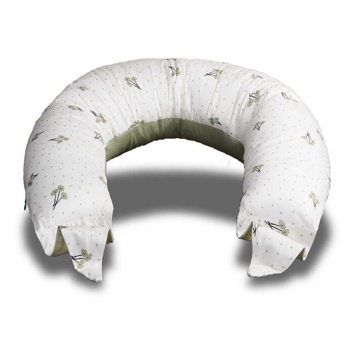 Подушка для вагітних Koala Babycare XXL з бавовняним чохлом - сертифікований медичний виріб, подушка для сну на боці, сіра та біла