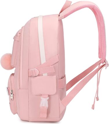 Рюкзак для дівчат Hey Yoo: стильний рюкзак для школи, коледжу, середньої та старшої школи. Рожевий колір.