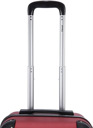 Чемодан Flexot® F-2045, набір 3 шт. (16 кольорів), ручна поклажа, валіза, тріумф, ролер, твердий корпус (M, Рубіново-червоний)