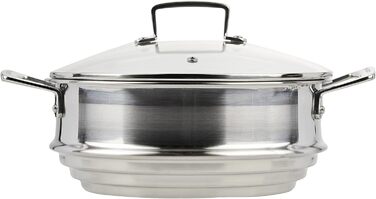 Пароварка Le Creuset з нержавіючої сталі з скляною кришкою, 24 см