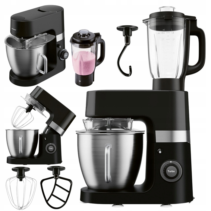 Кухонний комбайн SilverCrest SKMP 1300 D3, 1300 Вт, чорний