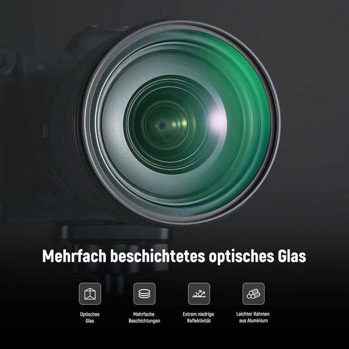 NEEWER Фільтр дифузії 67mm 1/4 & 1/8 для об'єктивів камер, 2 шт., ефект кіно, багатошарове скло, кейс, серветка, для портретної зйомки відео