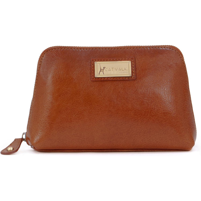 Сумка для косметики Catwalk Collection Emma, світло-коричнева, середнього розміру