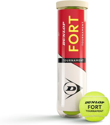 Тенісний м'яч Dunlop Fort Tournament - для ґрунту, хард-корту та трави, 3 шт. (універсальний розмір)
