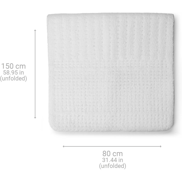 Електрична підігріваюча ковдра Medisana 150x80 см з 3 рівнями нагріву, системою безпеки та автовимкненням