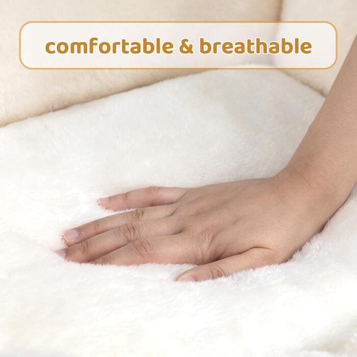 Килимок для котів та собак Hollypet, м'яке ліжко для тварин, 55x45x15 см, жовтий