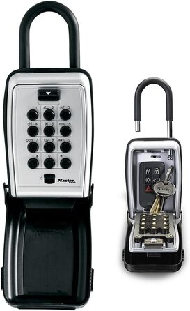 Master Lock Key Safe with Push Button - Outdoor Key Lock Box (Hinged)