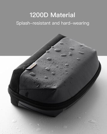 Inateck Electronics Case, Water-Resistant Accessory Bag, USB Cable Gadget Organizer Bag, Travel-Friendly