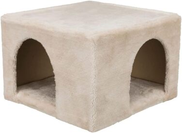 Будиночок-лежанка для кроликів TRIXIE Kuschelhöhle з двома виходами, бежевий, 36 x 25 x 36 см