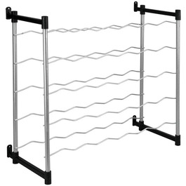 Metaltex Bottle Rack, Metal, Grey, For 72 Bottles (Suitable for 30 Bottles)
