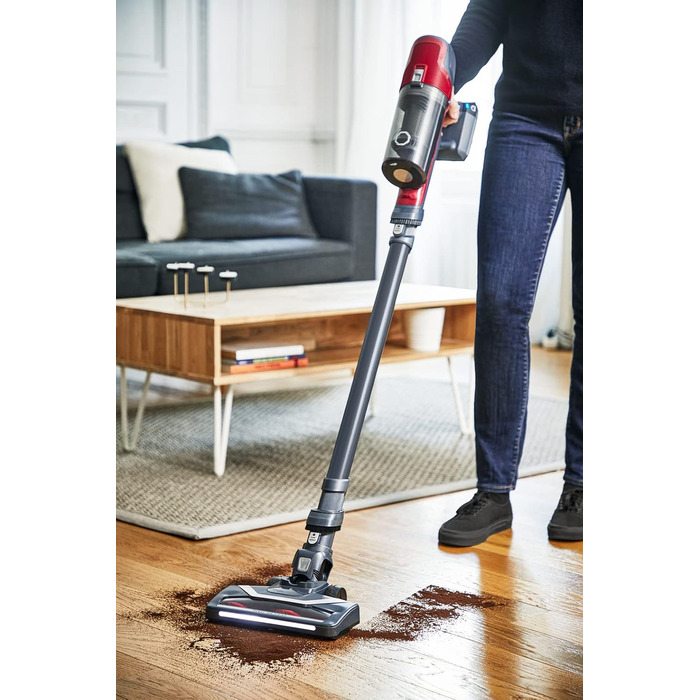 Пилосос Rowenta RH6878 X-Pert 6.60 для тварин, акумуляторний, ручний і вертикальний, 45 хв автономної роботи, LED-насадка, знімний акумулятор, турбощітка для шерсті, комплект насадок, вага 2,4 кг