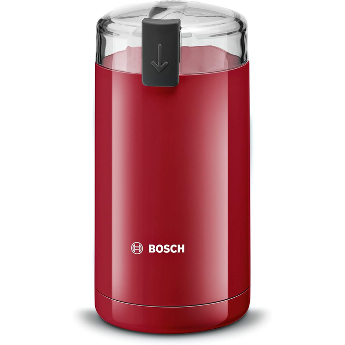 Кавомолка Bosch TSM6A013B, 75 г, червона, для однокавових машин