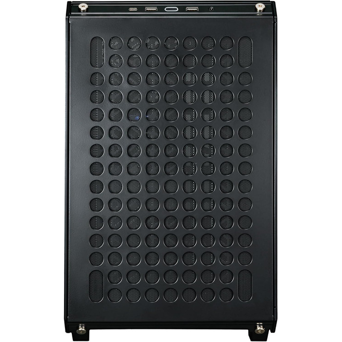 Корпус для ПК Cooler Master Qube 500 Flatpack: ATX, повністю модульний, з 120 мм вентилятором SF-L та вертикальною підсвічуванням для відеокарти, підтримка EATX, 2 x 280 мм радіатори, колір м'ятно-зелений (чорний)
