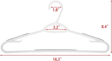 Пластикові вішалки для одягу, гнучкі, неслизькі, сірі, 30 шт.