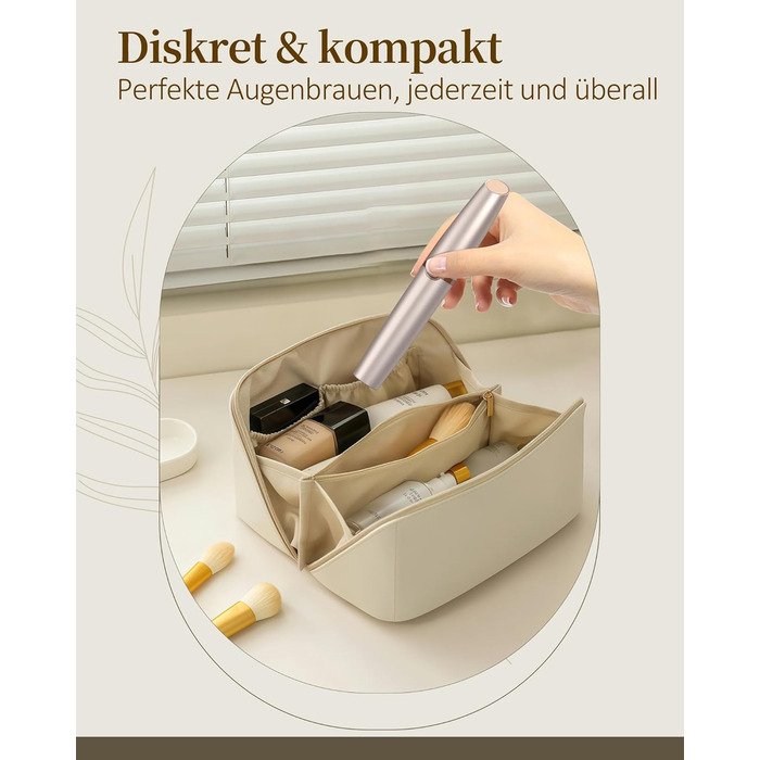 Електричний тример для брів та обличчя для жінок: з запасним наконечником | Швидке та делікатне гоління, портативний коректор брів