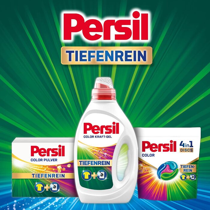 Капсули для прання Persil Color 4in1 DISCS, пральний засіб з технологією глибокого очищення для кольорової білизни, 100 прань