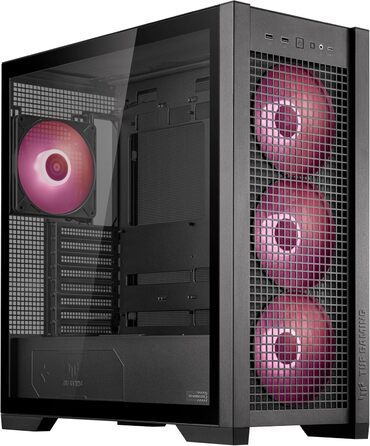 Корпус ПК ASUS TUF Gaming GT302 ARGB Black - Mid-Tower ATX з 4 вентиляторами ARGB, чорний