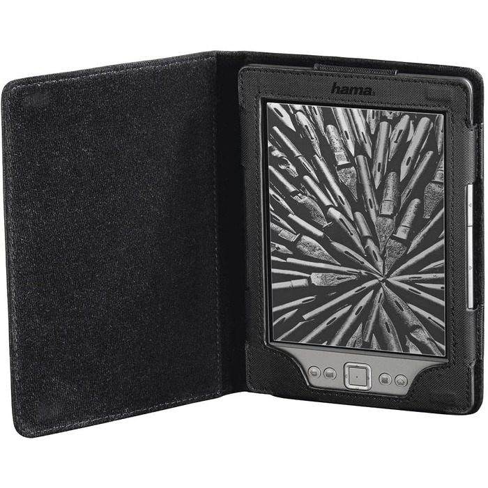 Чохол для Kindle/Kobo Arezzo від Hama (чорний) - захисна обкладинка на магнітній застібці, 6