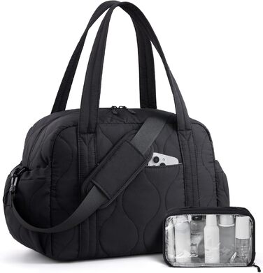 Спортивна сумка LOVEVOOK для жінок, 20L, чорна: зручна дорожня та фітнес-сумка, Wickeltasche, водонепроникна, ручна