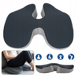 Подушка для сидіння з ефектом пам'яті (Memory Foam) для офісного крісла та авто