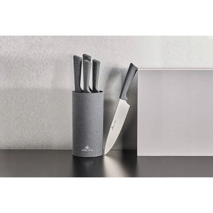 Набір ножів у підставці Gerlach Smart Granit, 5 предметів