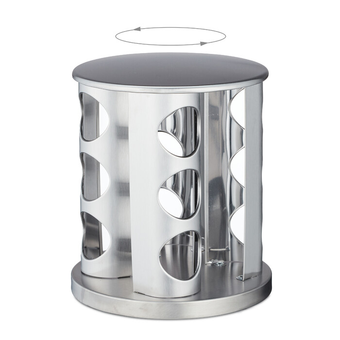 Relaxdays Stainless Steel Spice Carousel