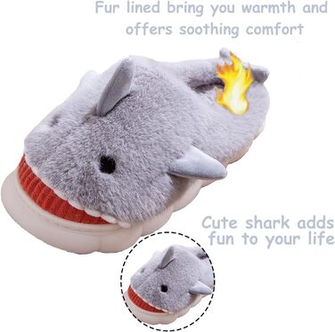 Тапочки жіночі та чоловічі зимові з плюшу, теплі, зручні, з антиковзким покриттям (43/44 EU, сірий)