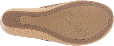 Босоніжки жіночі Skechers Beverlee-Delighted на танкетці, натуральна шкіра, 38.5 EU