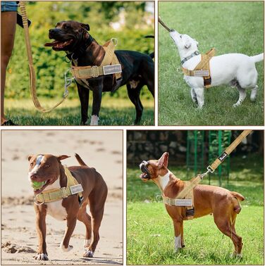 Шлейка для собак SlowTon середнього та великого розміру з повідком 1,55-1,7 м, м'яка та світловідбиваюча, з регульованою шиєю та грудьми, шлейка проти натягу для прогулянок, S, жовта