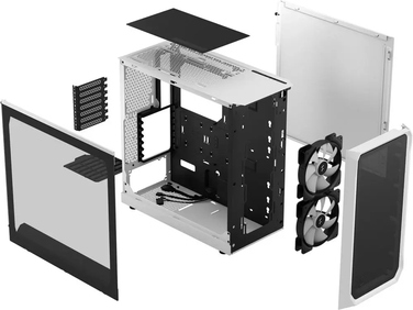 Корпус Fractal Design Focus 2 RGB TG Midi Tower, білий