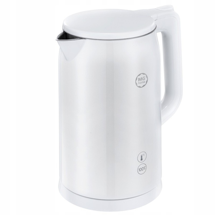 Електричний чайник MG Home DK24005w, 2200 Вт, 1,7 л, білий