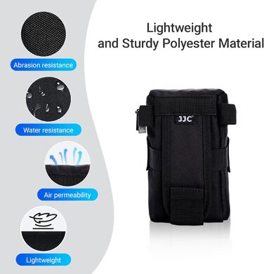 Захисний чохол для об'єктивів JJC: Canon EF 16-35mm f/4, 24-105mm f/4, RF 85mm f/2, EF 100mm f/2.8 Macro, Nikon AF-S 24-70mm f/2.8, 16-35mm f/4G, Sony FE 90mm f/2.8 Macro