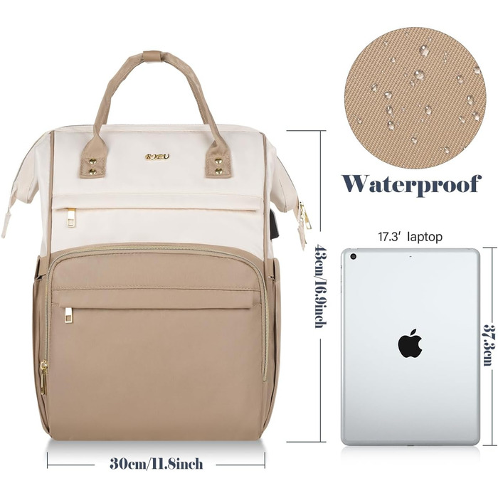 Жіночий рюкзак для школи та подорожей з відділенням для ноутбука 15.6