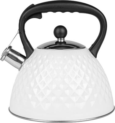 Чайник Karl Hausmann 3L з автоматичним свистком для індукційних, газових та електричних плит - нержавіюча сталь