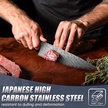 Професійний кухонний ніж Dragon Riot з ручкою з епоксидної смоли, гострі кухонні ножі шеф-кухаря з піхвою (кухонний ніж)