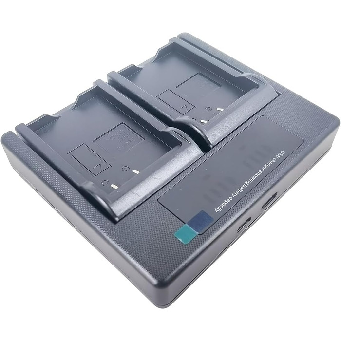 Зарядний пристрій EMOVERY USB-Dual для камер Kodak LB-070, PIXPRO S-1, AZ651, AZ652, AZ901 - 8.4V, 700mA, Micro-USB, Type-C, захист, LCD-дисплей